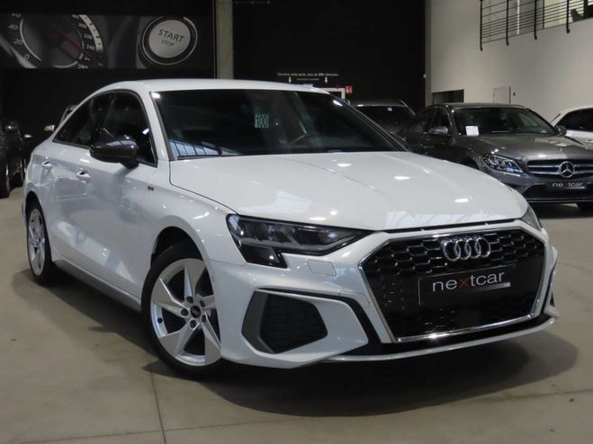 Audi A3 35TFSi Sedan SLine STronic LED-CUIR-NAVI Blanc M�tallis� de 