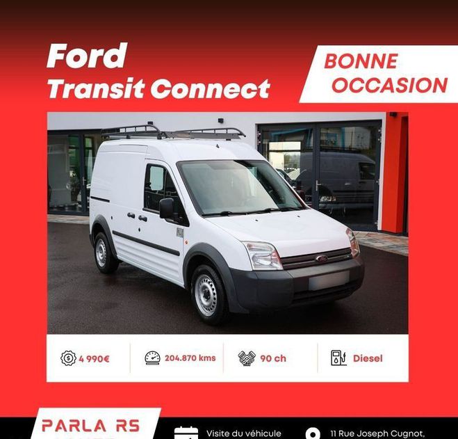Ford Transit Connect T230 1.8 TDCi 90ch Blanc de 2008