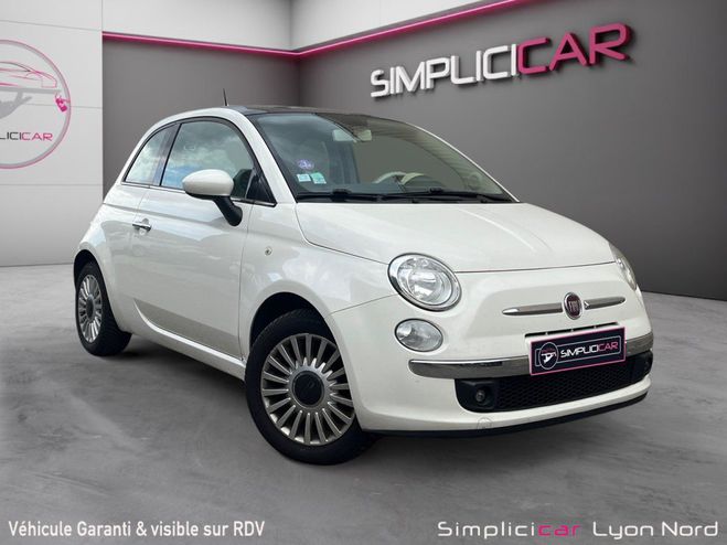 Fiat 500 1.2 8V 69 ch Lounge (Distrib ok et garan Blanc de 2013