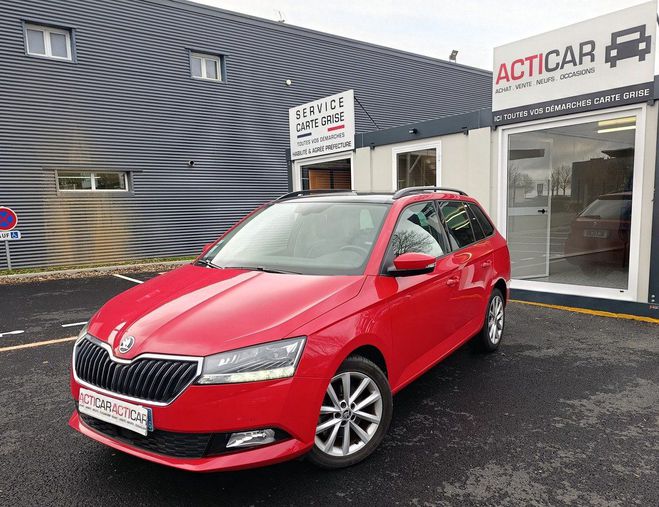 Skoda Fabia III COMBI PHASE 2 1.0 TSI 110 STYLE.BVA Rouge M�tallis� de 2019