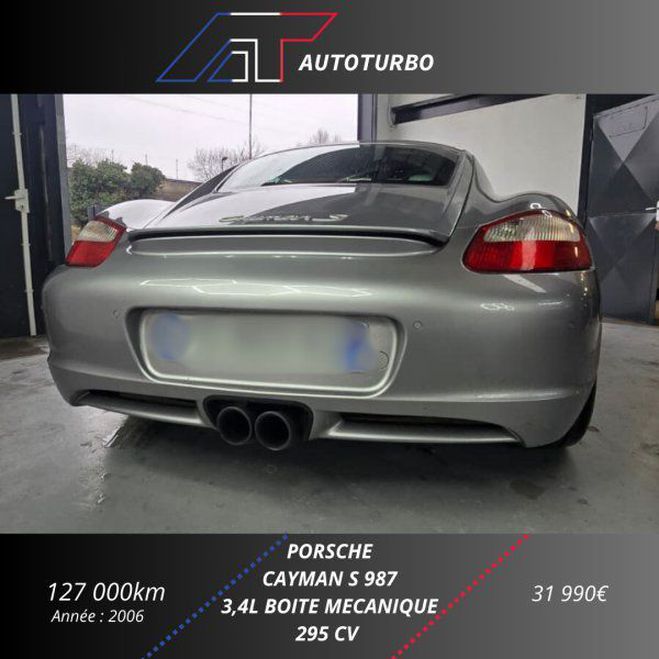 Porsche Cayman (987) 3.4 S / BOITE MECANIQUE / IMS RENF Gris F de 2006