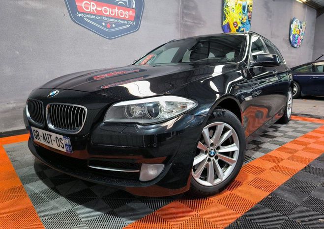 BMW Serie 5 520da Touring Luxury 184cv Cuir crochet  Noir de 2013