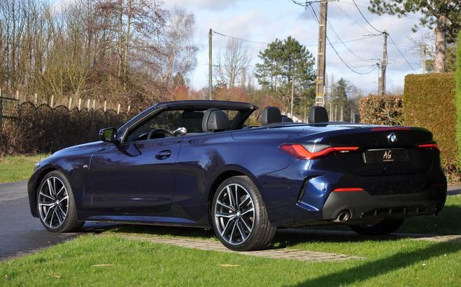 BMW Serie 4 G23 CABRIOLET 420D 190 M SPORT BVA8 Serv Bleu de 2022