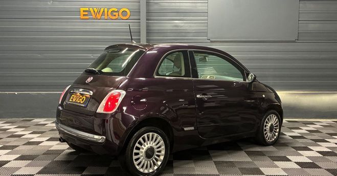 Fiat 500 lounge 1,2 69 ch toit panoramique boite  Violet de 2013