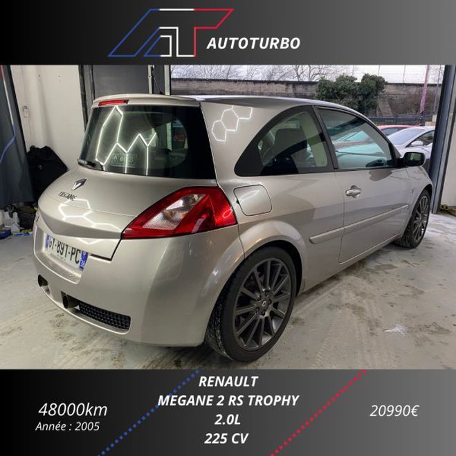 Renault Megane II COUPE 2.0T 225CH SPORT TROPHY Gris C de 2005