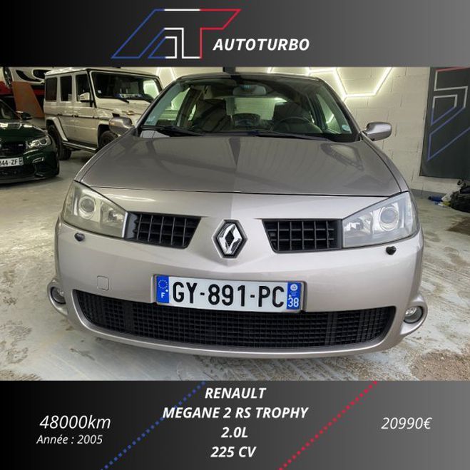 Renault Megane II COUPE 2.0T 225CH SPORT TROPHY Gris C de 2005