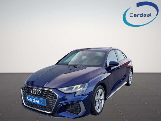 Audi A3 S line tronic-CUIR-GPS-CARPLAY-GARANTIE. Bleu M�tallis� de 