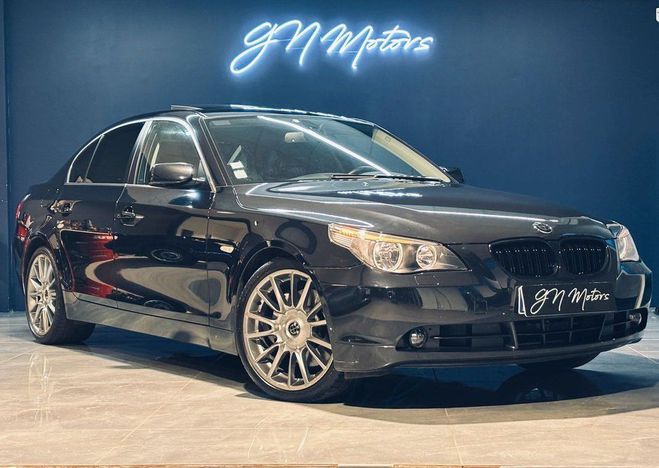 Cliquer pour voir la photo suivante BMW Serie 5 e60 (1) 550ia 4.8 v8 luxe origine france Noir de 2006