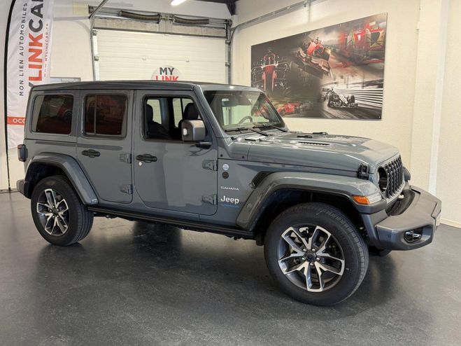 Jeep Wrangler Unlimited Sahara 4xe 2.0i T 380 Command  GRIS de 2024