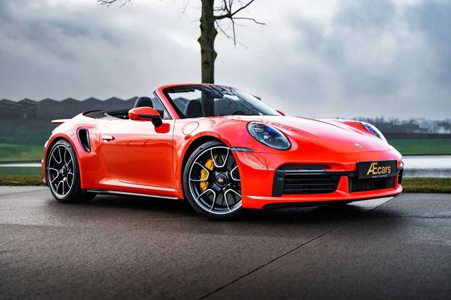 Cliquer pour voir la photo suivante Porsche 911 992 TURBO S- CABRIO LAVA ORANGE BURMESTE Orange de