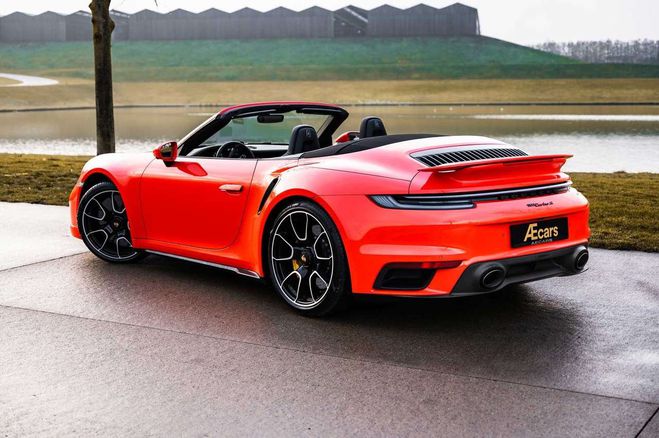 Porsche 911 992 TURBO S- CABRIO LAVA ORANGE BURMESTE Orange de 