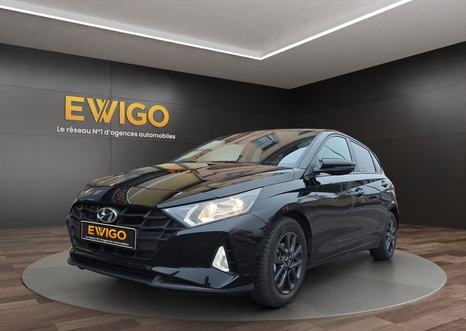 Hyundai I20 1.2 84 ch initia carplay camera recul ga Noir de 2021