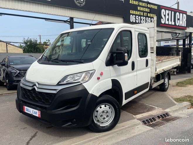Cliquer pour voir la photo suivante Citroen Jumper plateau double cabine 2.0 bluehdi 130ch Blanc de 2018