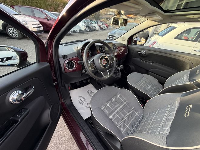 Fiat 500 1.2 8V 69CH ECO PACK LOUNGE BORDEAU de 2018