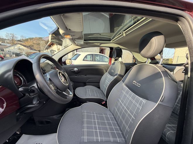 Fiat 500 1.2 8V 69CH ECO PACK LOUNGE BORDEAU de 2018