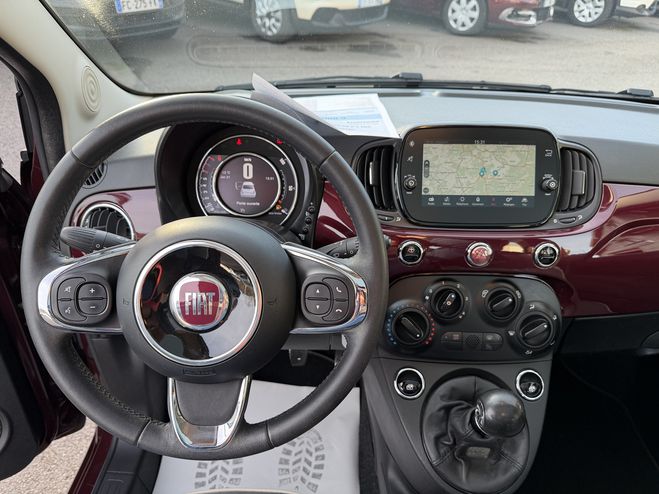 Fiat 500 1.2 8V 69CH ECO PACK LOUNGE BORDEAU de 2018