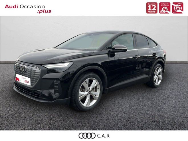 Cliquer pour voir la photo suivante Audi Q4 E-Tron SPORTBACK 40 204 ch 82 kWh Executive Noir de 2022