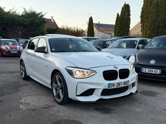 BMW Serie 1 F20 118d 143 ch M Sport A Blanc de 2014