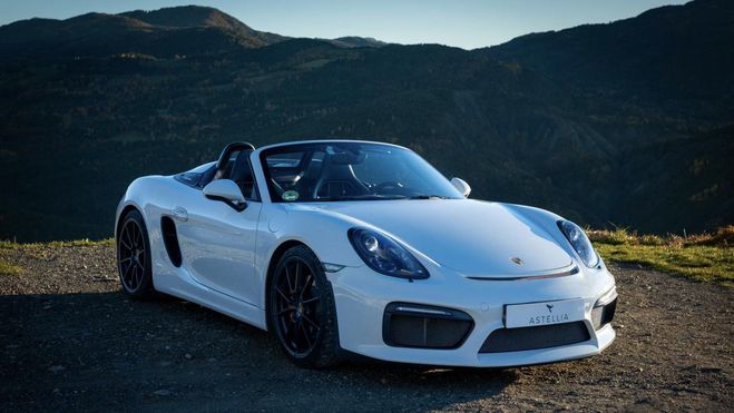 Porsche Boxster Spyder III (981) 3.8 375ch Blanc de 2016