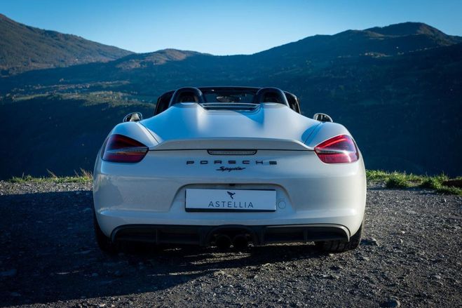 Porsche Boxster Spyder III (981) 3.8 375ch Blanc de 2016