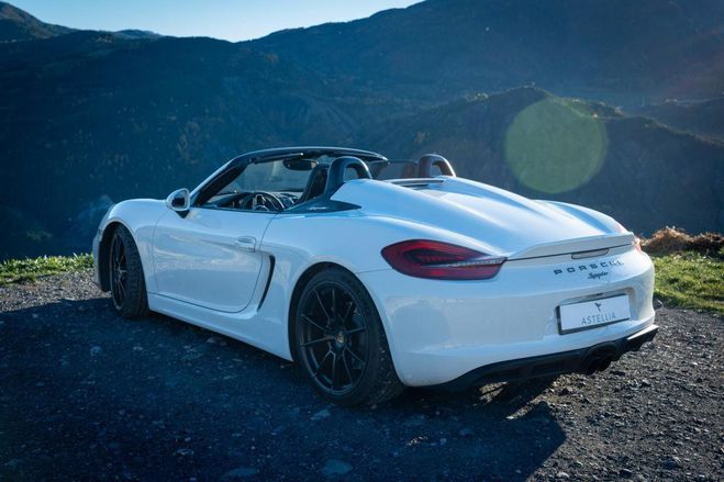Porsche Boxster Spyder III (981) 3.8 375ch Blanc de 2016