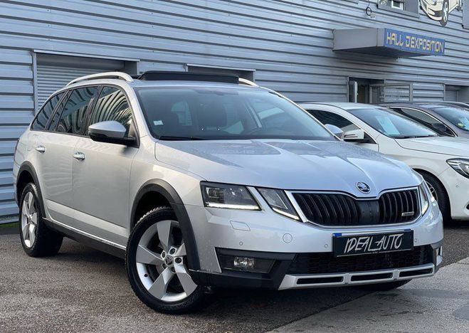 Skoda Octavia Combi 2.0 TDI 184ch CR Scout 4X4 DSG6 To Gris de 2017
