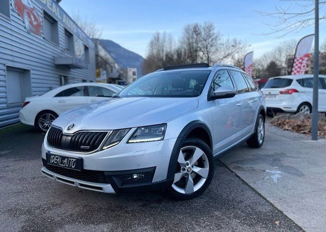 Skoda Octavia Combi 2.0 TDI 184ch CR Scout 4X4 DSG6 To Gris de 2017