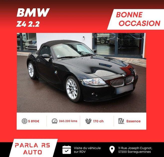 BMW Z4 2.2 Cabriolet 170ch Noir de 2005