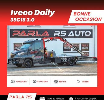  Voir d&eacute;tails -Iveco Daily 35C18 3.0 180ch porte voiture grue &agrave; Sarreguemines (57)