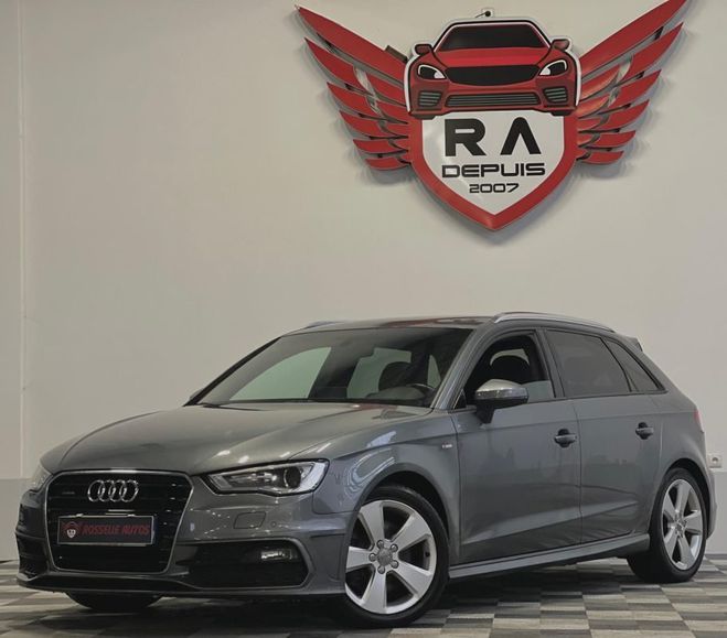 Audi A3 2.0TDI S-LINE S-TRONIC QUATTRO 184CH Gris Fonc� M�tallis� de 2016