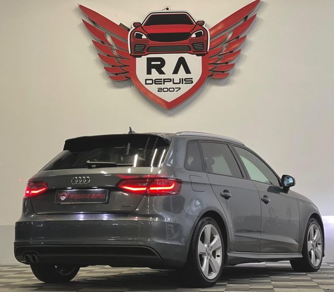 Audi A3 2.0TDI S-LINE S-TRONIC QUATTRO 184CH Gris Fonc� M�tallis� de 2016