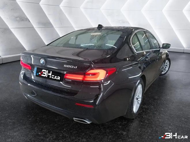 BMW Serie 5 520D BERLINE (G30) 190 CH BVA8 ATTELAGE  Noir de 2021