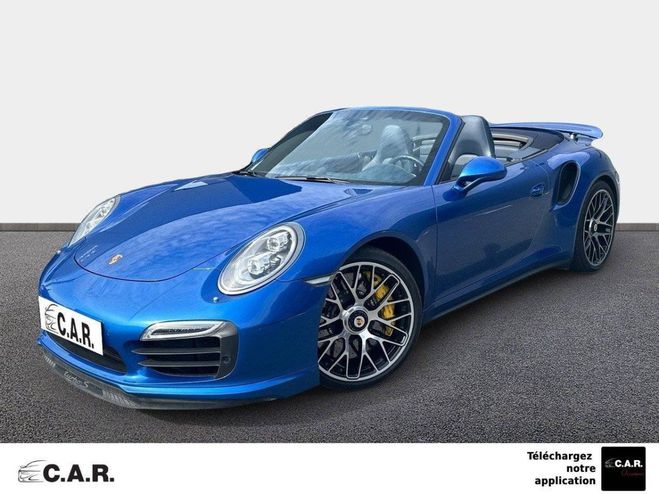 Porsche 911 TURBO CABRIOLET 3.8i S 560 PDK A Bleu de 2015