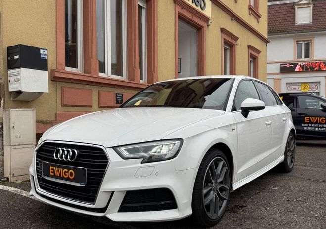 Audi A3 Sportback 2.0 tdi 150-s-line-s-tronic-bv Blanc de 2019