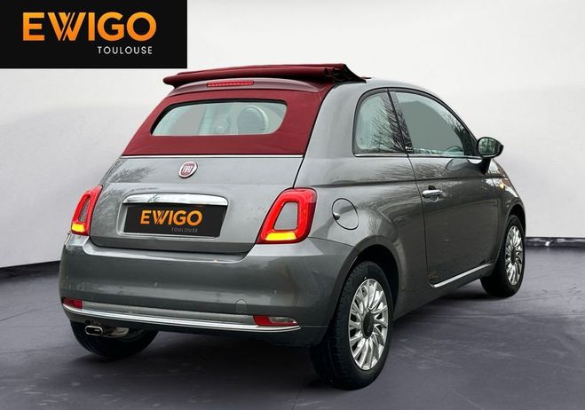 Fiat 500 cabriolet 1.2 70 pack lounge Gris de 2018