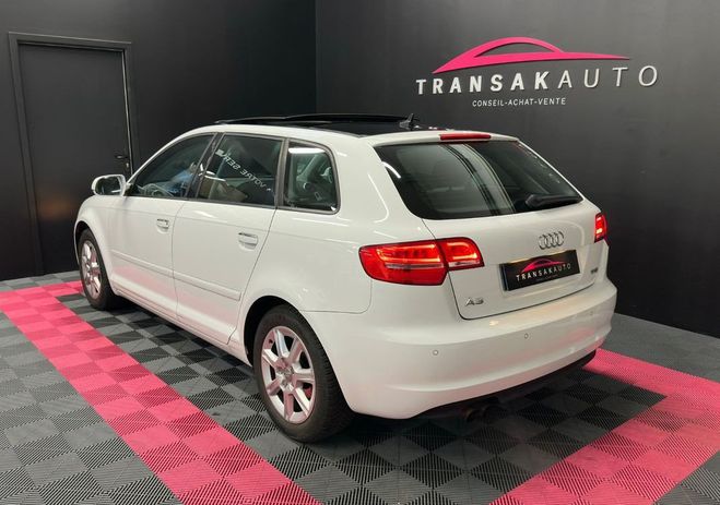 Audi A3 Sportback 1.8 TFSI 160 Ambiente SUIVI CO Blanc de 2011