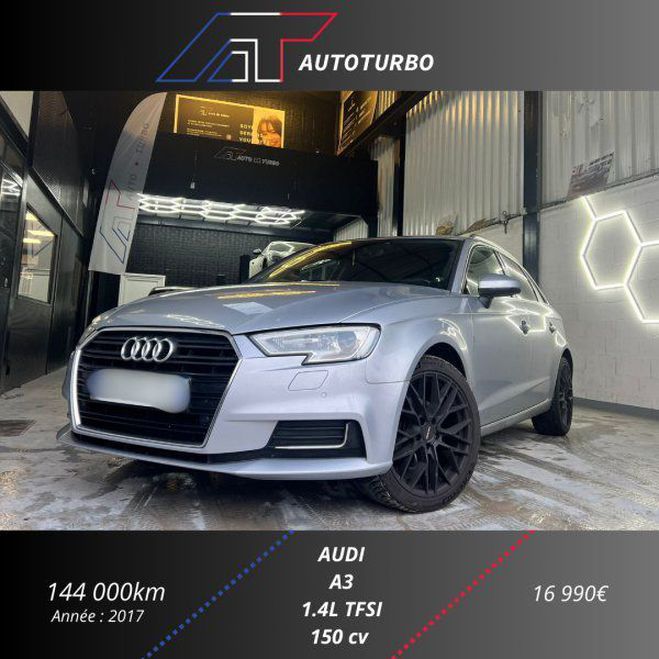 Cliquer pour voir la photo suivante Audi A3 Sportback 1.4 TFSI COD 150CH DESIGN LUXE Gris de 2017