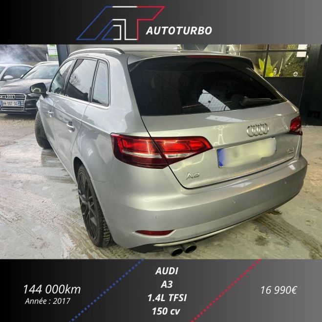 Audi A3 Sportback 1.4 TFSI COD 150CH DESIGN LUXE Gris de 2017