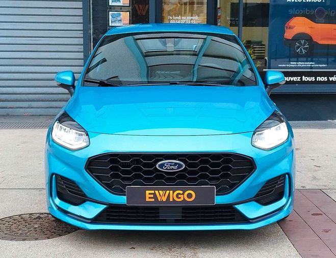 Ford Fiesta 1.0l 125ch mhev st-line 1�re main pack h Bleu de 2022