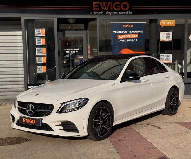 Mercedes Classe C 200d 160ch amg line 9g-tronic toit ouvra Blanc de 2019