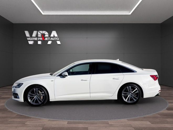 Audi A6 55 TFSI Quattro S line ? 340ch ? Apple C Blanc de 2019