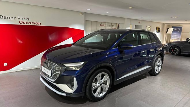 Audi Q4 E-Tron 45 285 ch 82 kWh BLEU NAVARRE METALLISE de 2024