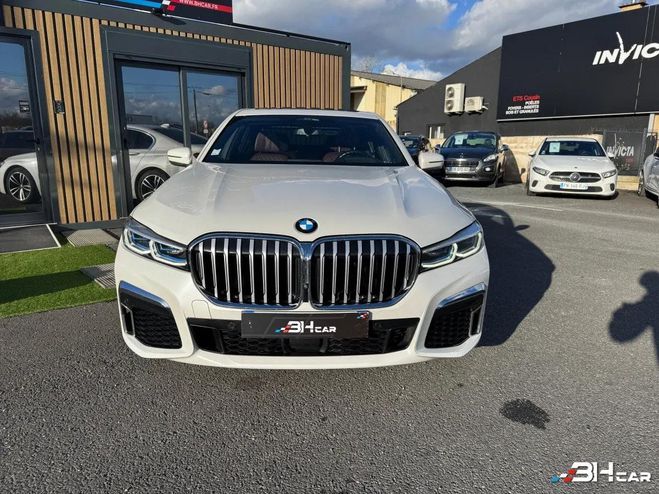 BMW Serie 7 3.0 730dA 265ch M SPORT XDRIVE BVA8 Cuir Blanc de 2019