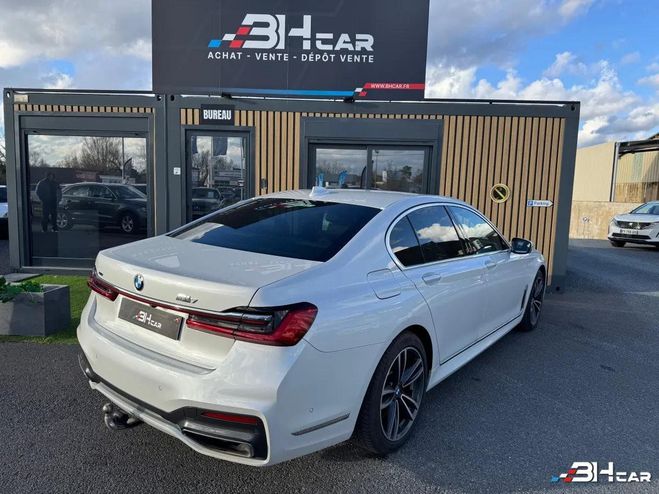 BMW Serie 7 3.0 730dA 265ch M SPORT XDRIVE BVA8 Cuir Blanc de 2019