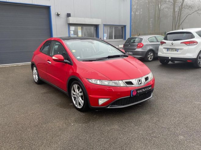 Honda Civic 2.2 i-CTDi 2006 Ex�cutive Navi Cuir PHAS ROUGE FONCE de 2009
