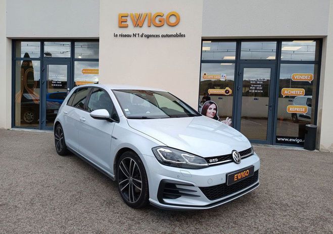 Volkswagen Golf 2.0 tdi 184ch dsg7 gtd suivi distrib ok  Blanc de 2018