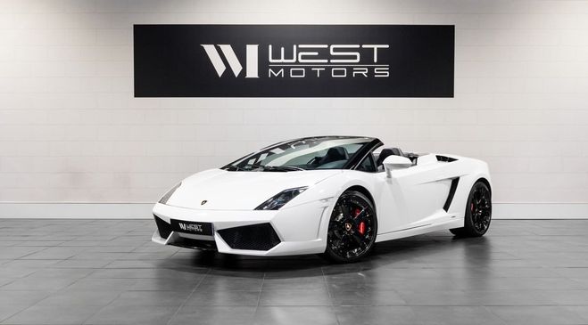 Lamborghini Gallardo Spyder LP560-4 IMMAT France LIFT Si�ges  Blanc de 2011