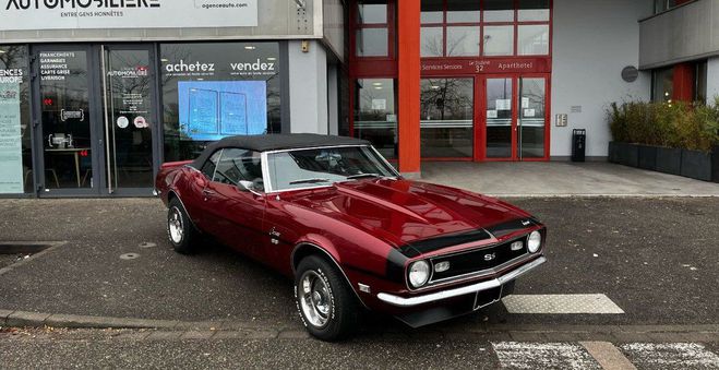 Cliquer pour voir la photo suivante Chevrolet Camaro Cabriolet L30 327 CI Turbo Fire 5.4 L V8 Bordeaux de 1968