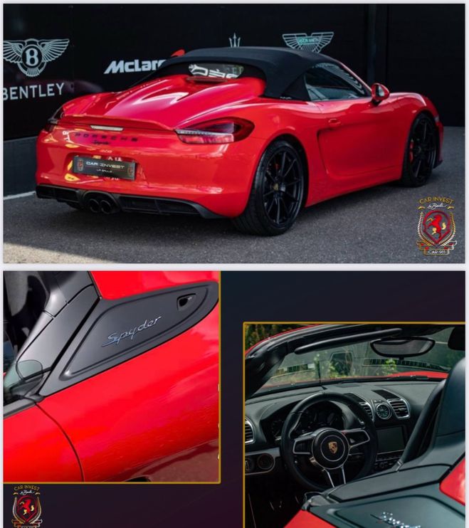 Porsche Boxster BOXSTERS 981 Spyder �tat collection Rouge de 2016