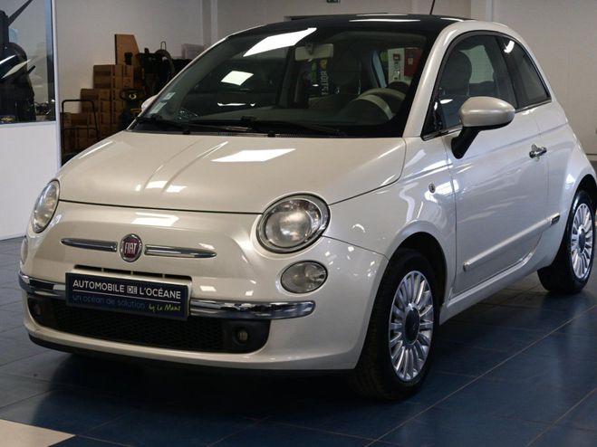 Cliquer pour voir la photo suivante Fiat 500 1.2 8V 69 ch S&S Lounge Blanc de 2011
